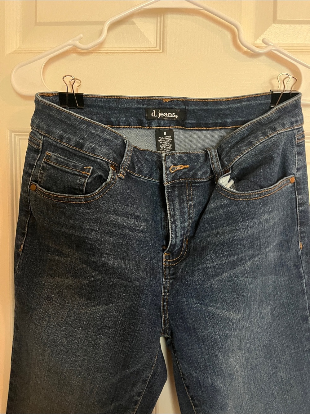 d. jeans Women's Dark Indigo Straight Leg Jeans